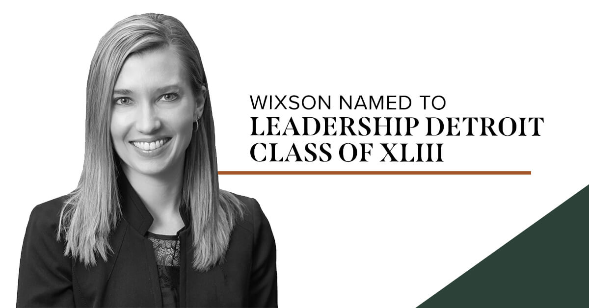 Varnum Partner Sarah Wixson Accepted into Leadership Detroit Class of