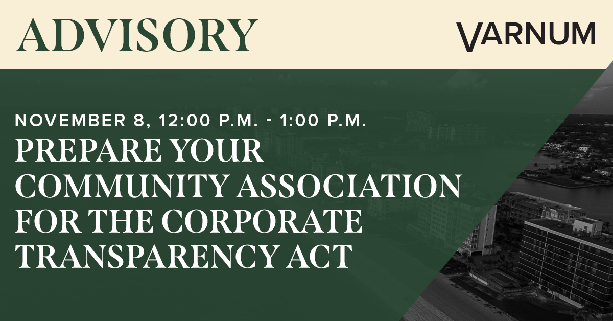 Prepare your community association for the Corporate Transparency Act.