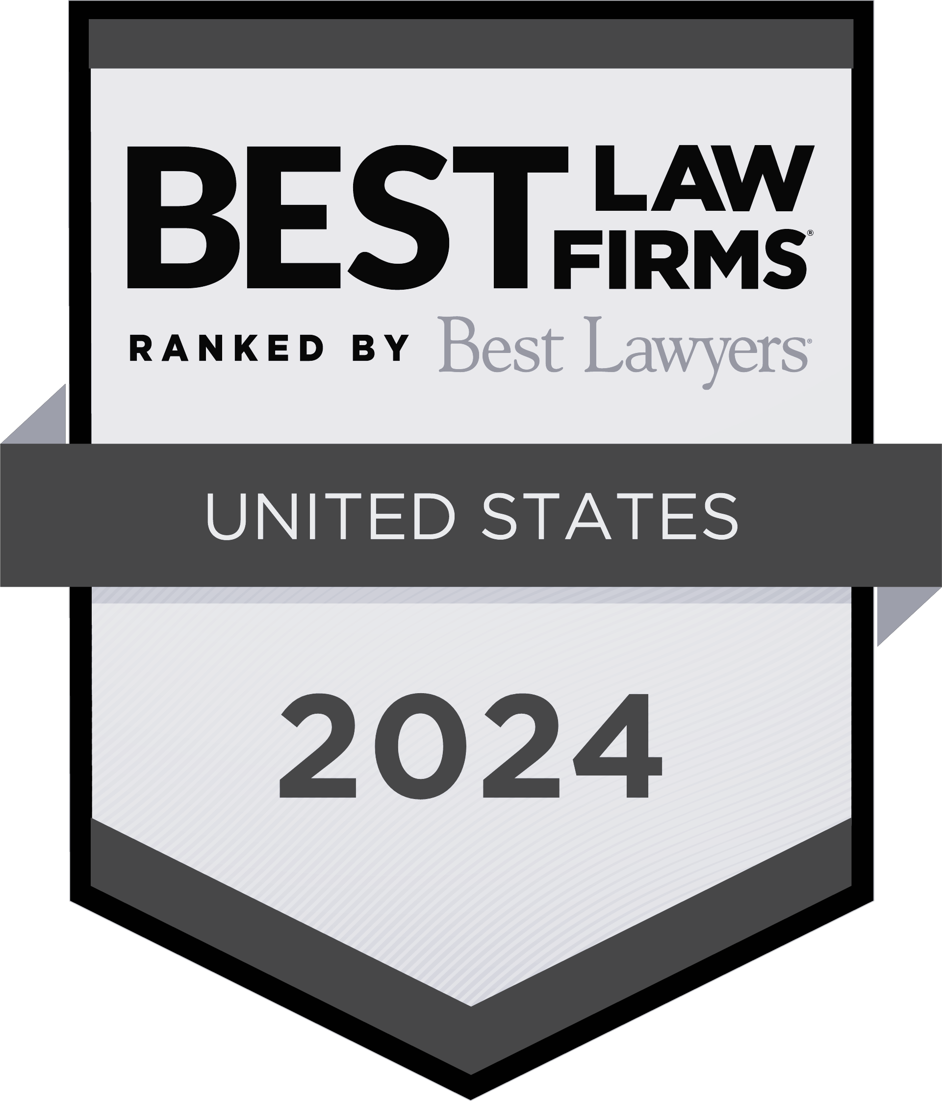 Best Law Firms Standard Badge Bw
