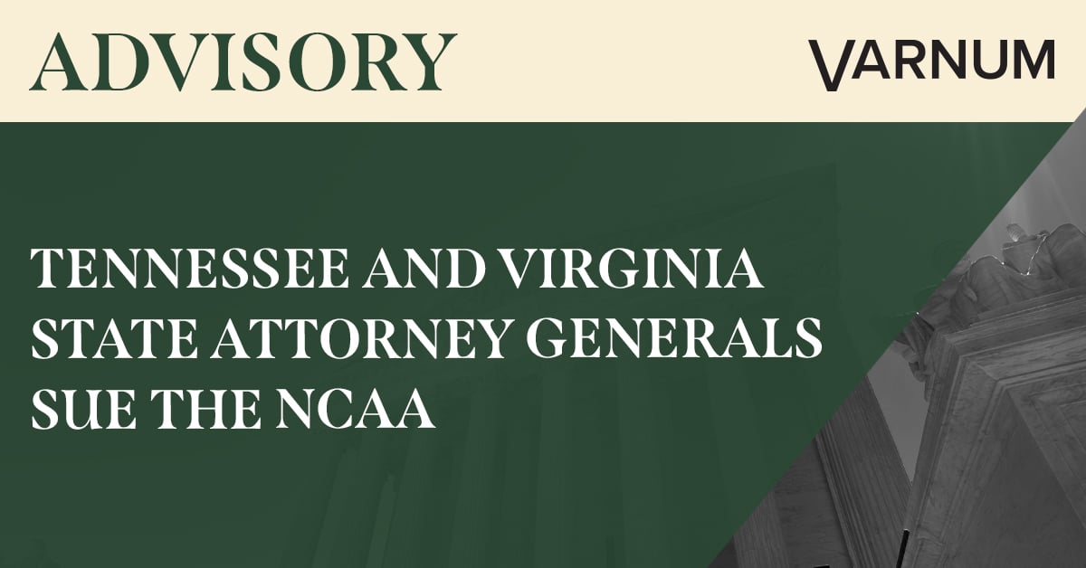 Tennessee and Virginia State Attorneys General Sue the NCAA