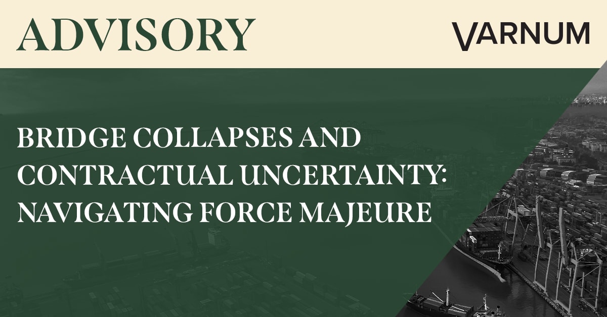 Bridge Collapses and Contractual Uncertainty: Navigating Force Majeure
