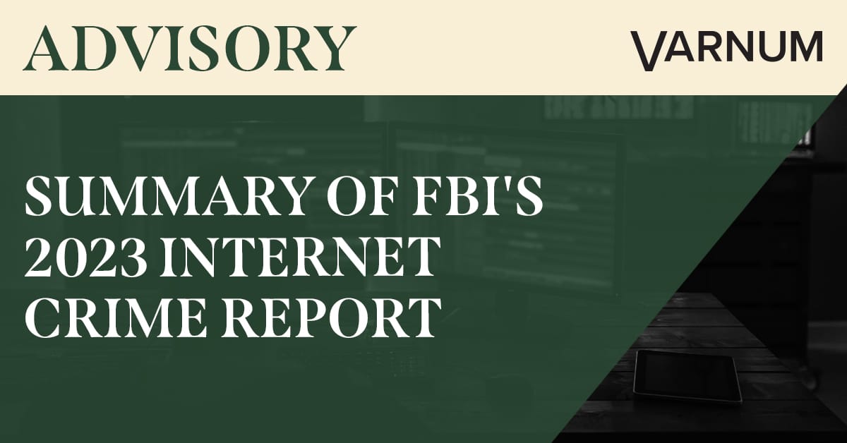 Summary of FBI's 2023 Internet Crime Report