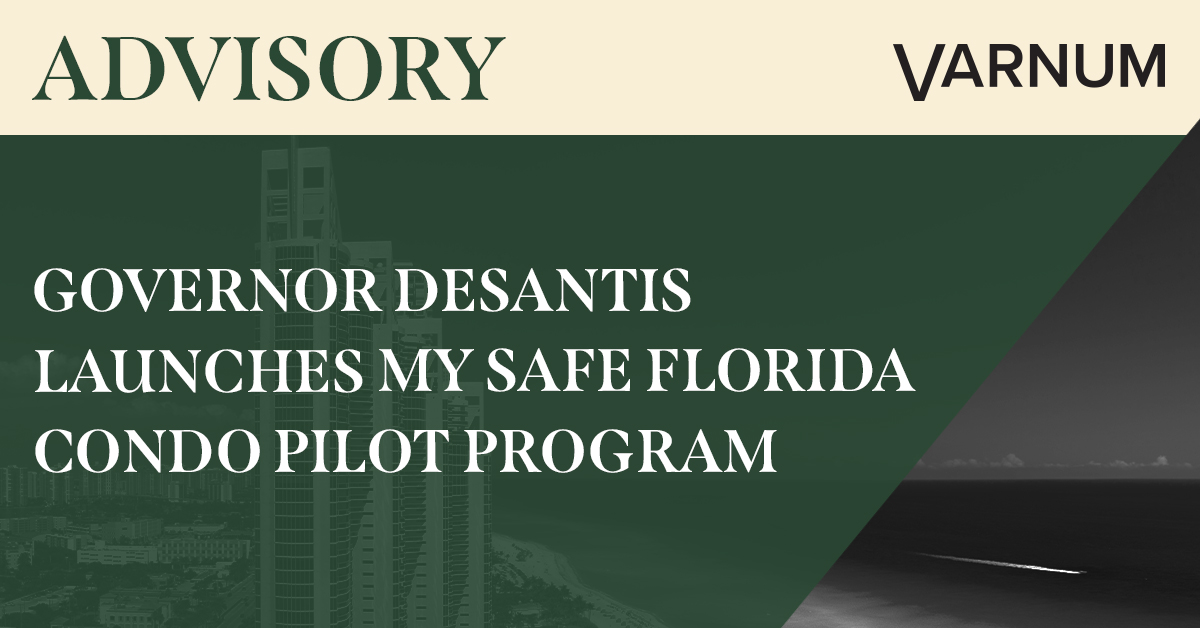 Governor DeSantis Launches My Safe Florida Condo Pilot Program