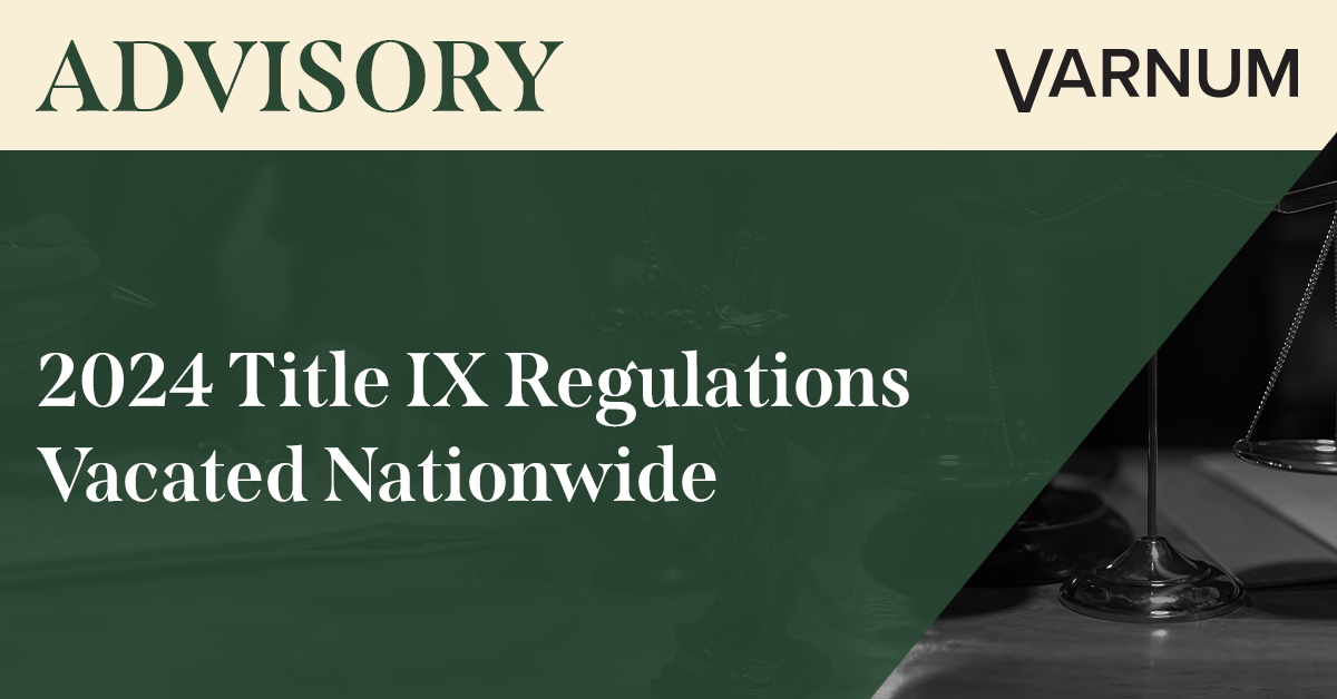 2024 Title IX Regulations Vacated Nationwide