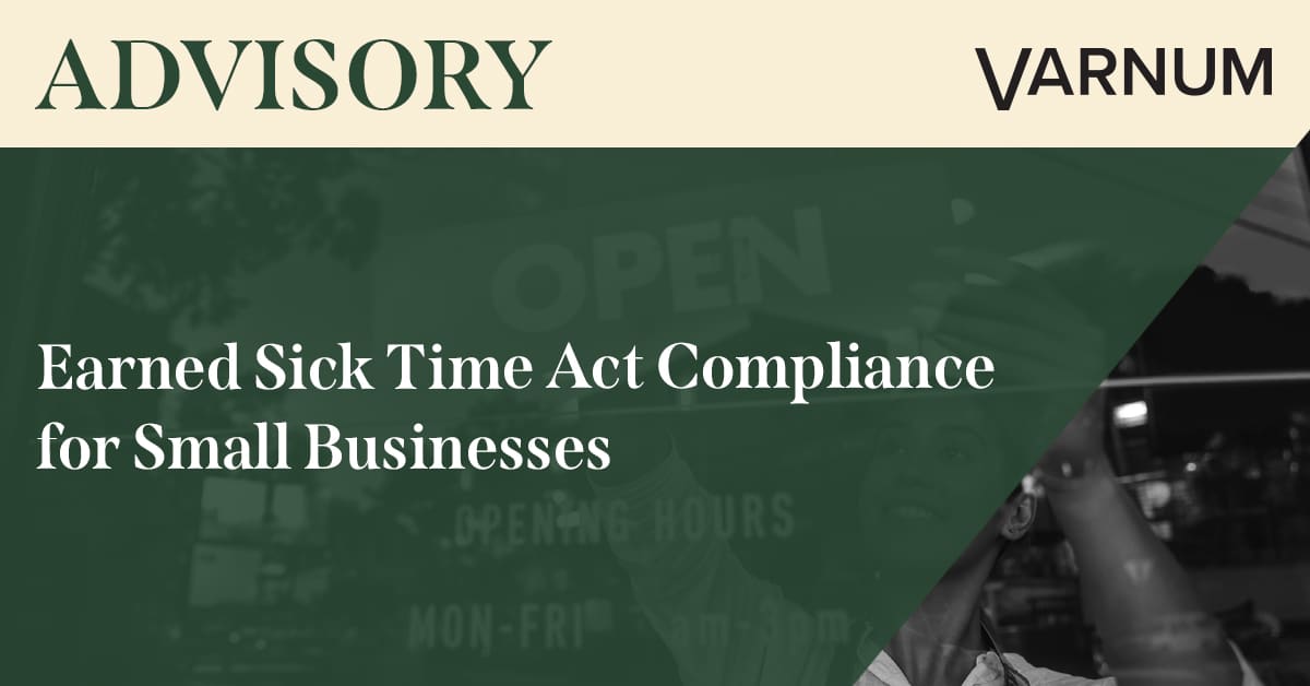 Earned Sick Time Act Compliance for Small Businesses
