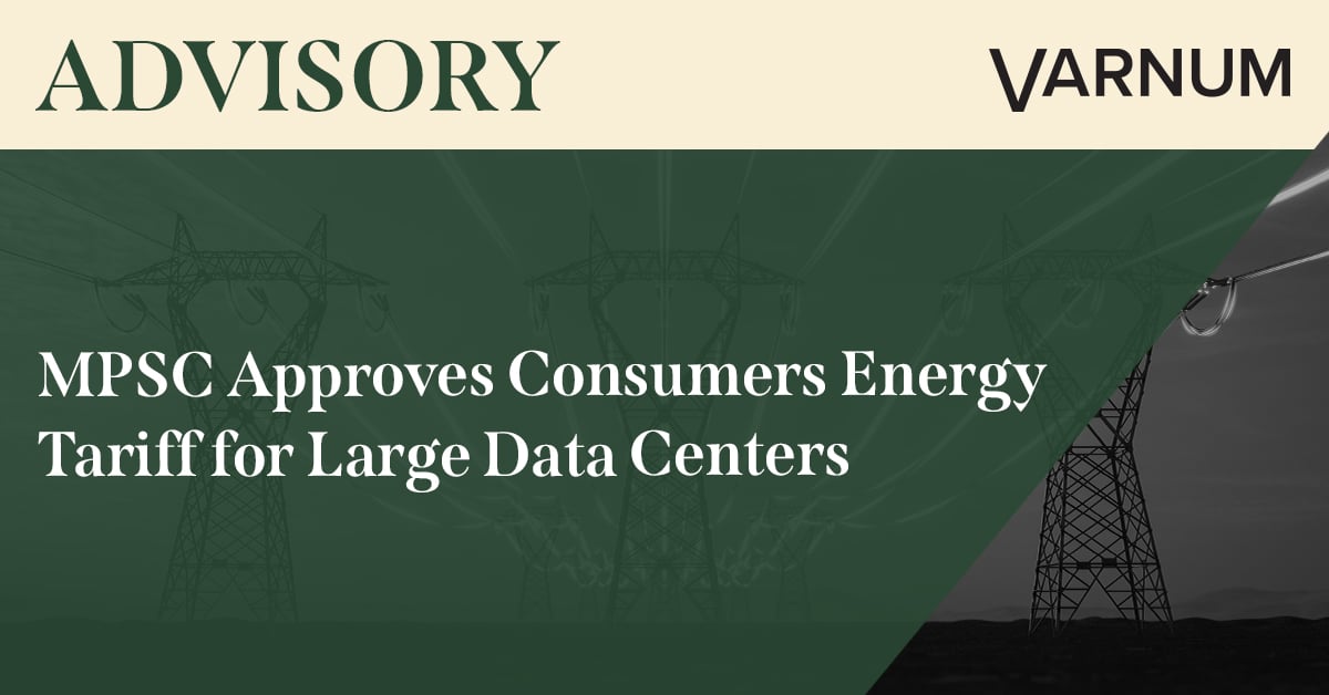 MPSC Approves Consumers Energy Tariff for Large Data Centers