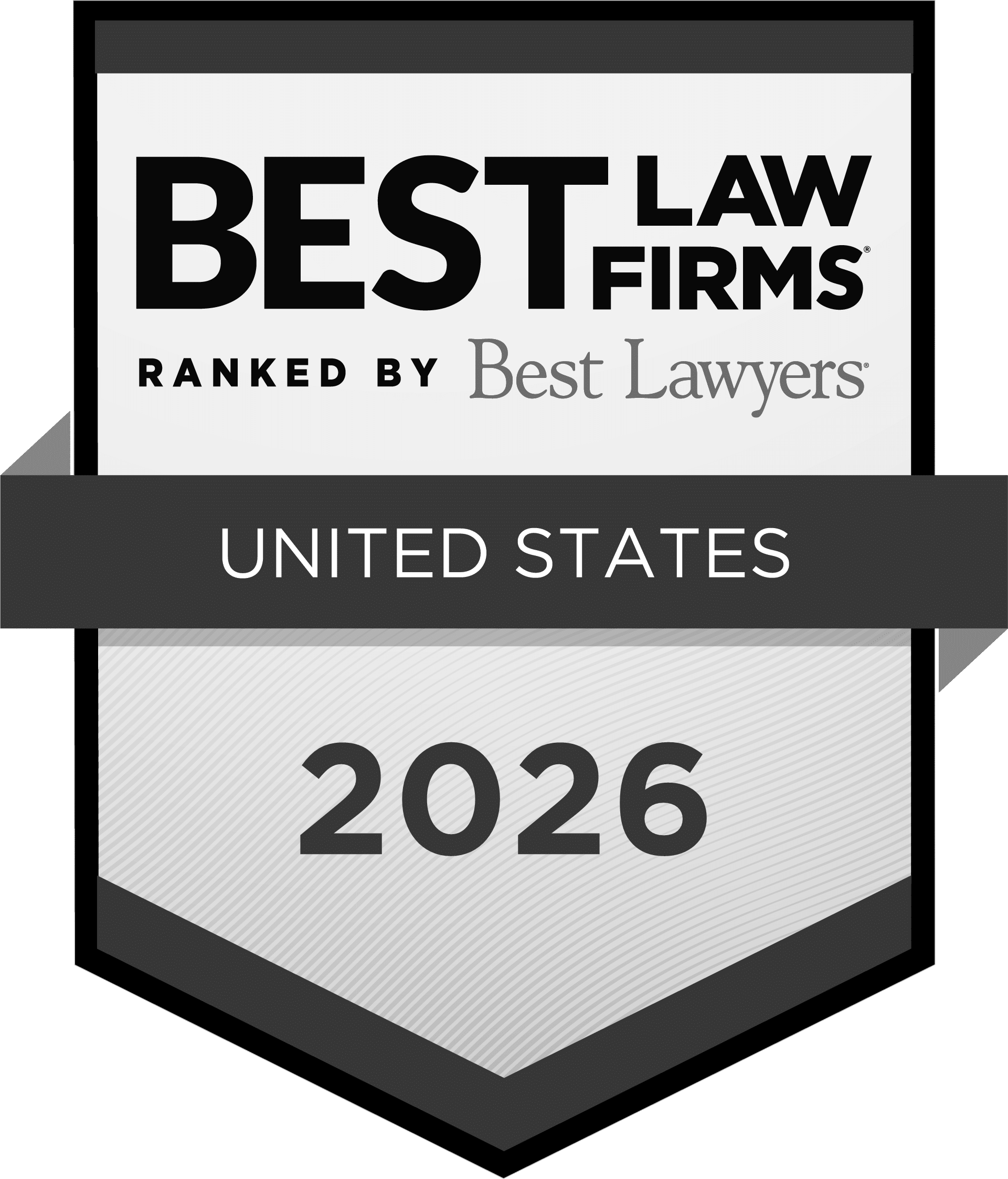 Best Law Firms Standard Badge Bw