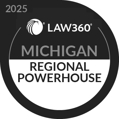 Michigan Powerhouse Badge Bw